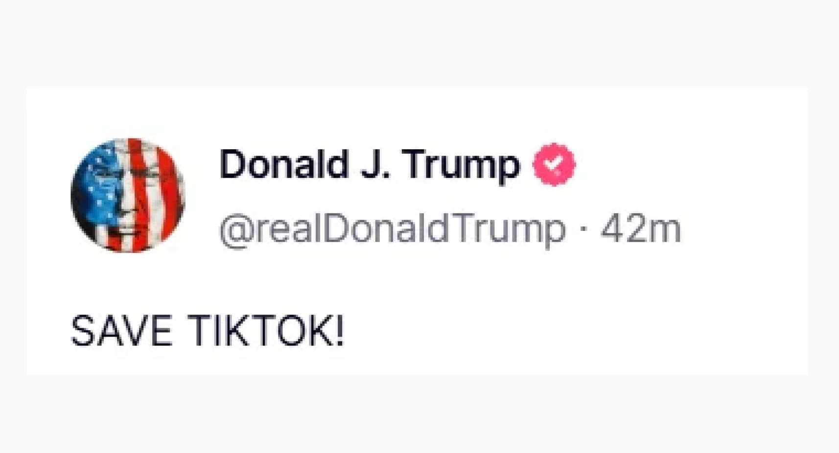 Donald Trump Tweet