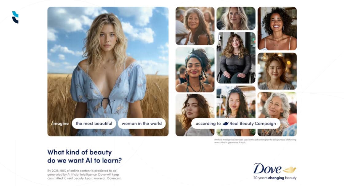 Dove’s Real Beauty campaign featuring authentic, real women in storytelling.