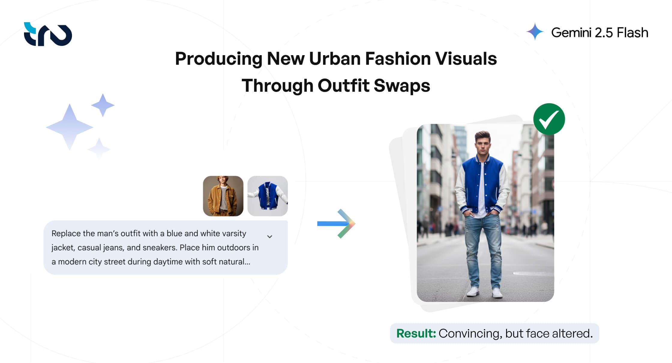 A studio product photo transformed into an urban streetwear photoshoot scene, generated by Nano Banana model for fashion marketing campaigns.