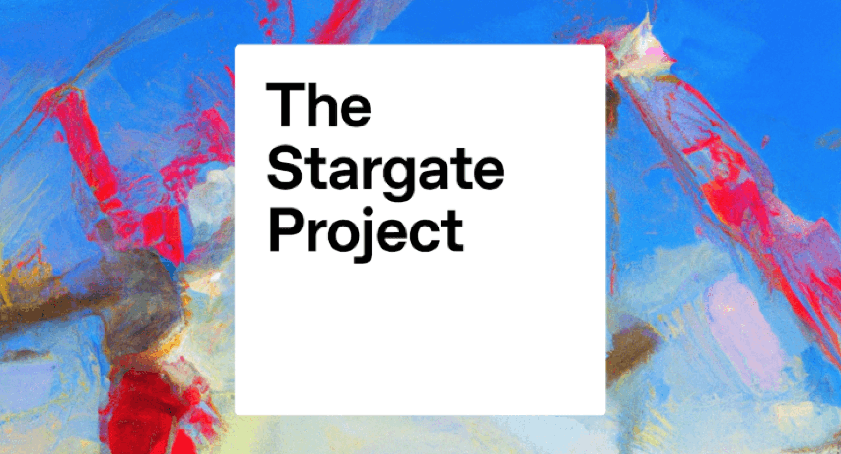 The $500 Billion Stargate Project